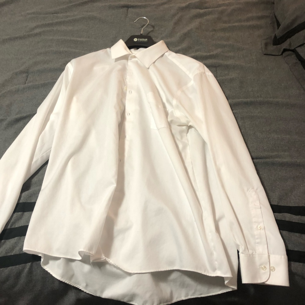 16.5 white dress shirt